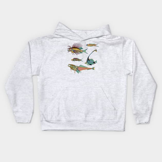 Tropical Fish Kids Hoodie by ArtShare